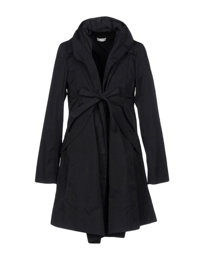 Shop Intropia Overcoats In Black