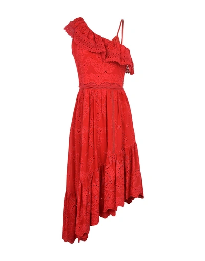 Shop The Kooples Midi Dress In Red