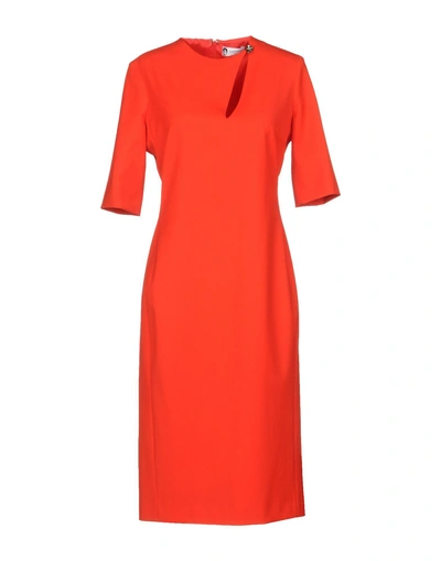 Shop Lanvin Knee-length Dress In Red