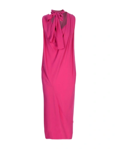 Shop John Galliano Knee-length Dresses In Garnet