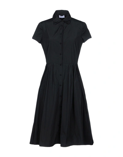 Shop Red Valentino Knee-length Dresses In Black
