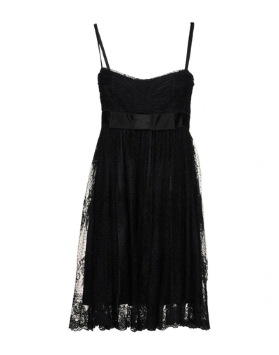 Shop Dolce & Gabbana Knee-length Dresses In Black