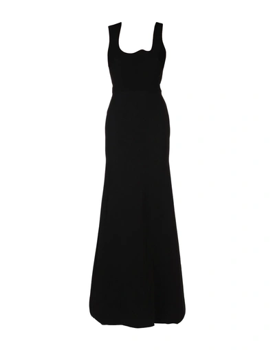 Shop Victoria Beckham Long Dress In Black