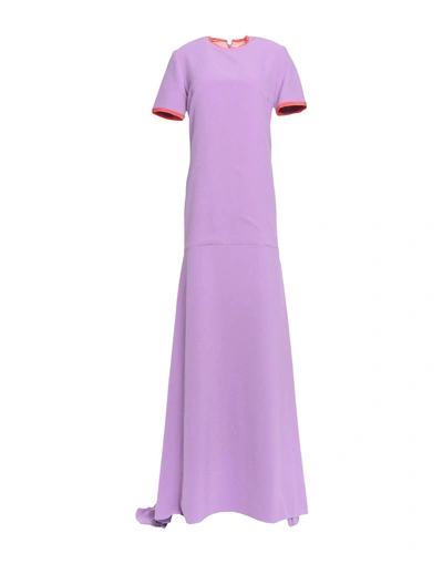 Shop Roksanda Long Dress In Lilac