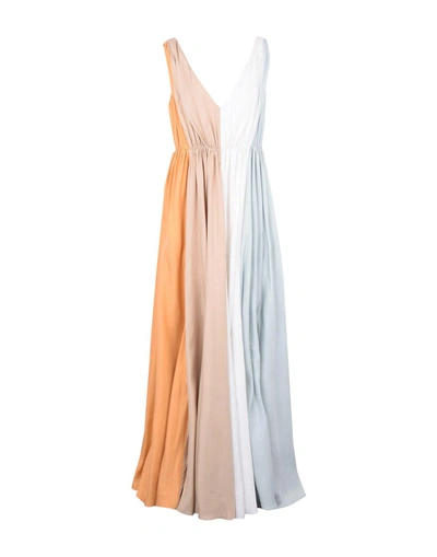 Shop Raoul Long Dresses In Pale Pink