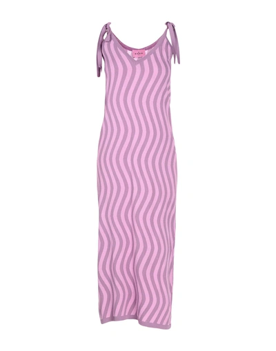 Shop D'enia Long Dresses In Light Purple