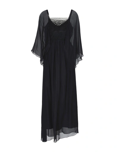 Shop Pinko Long Dresses In Black