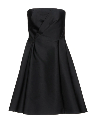 Shop Alberta Ferretti Short Dresses In Black