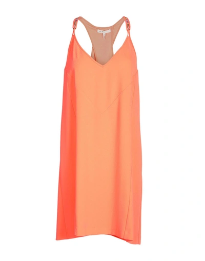 Shop Maje Short Dress In Orange