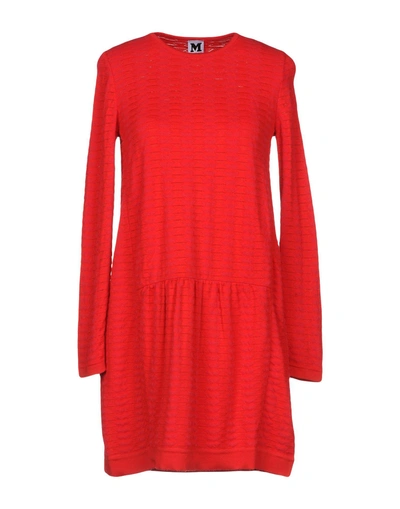 Shop M Missoni Short Dresses In Red