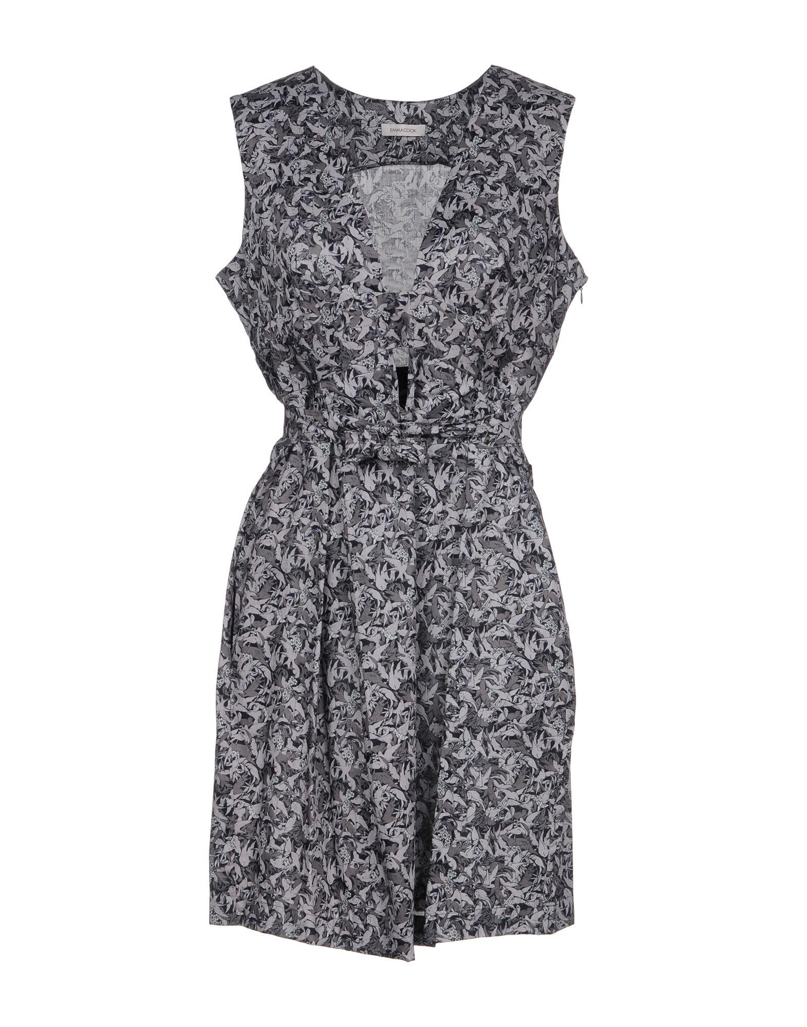 Emma Cook Short Dress In Grey | ModeSens