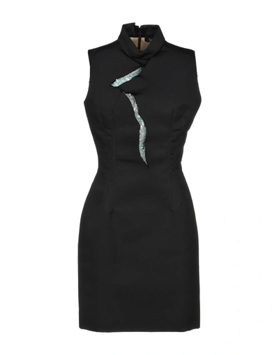 Shop Marios Schwab Short Dress In Black