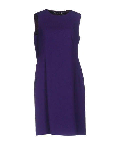 Shop Jil Sander Short Dresses In Purple