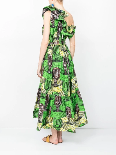Shop Stella Mccartney Printed One-shoulder Dress