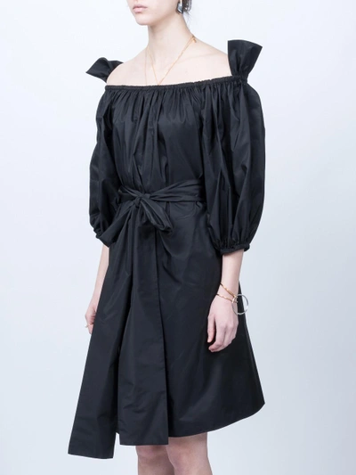 Shop Stella Mccartney Off-the-shoulder Bow Dress