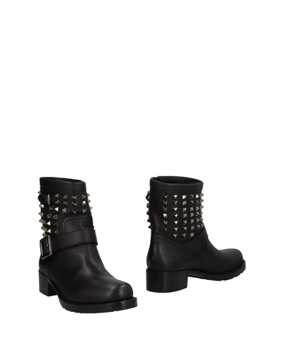 Shop Valentino Ankle Boot In Black