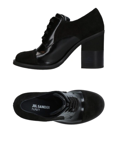 Shop Jil Sander Laced Shoes In Black