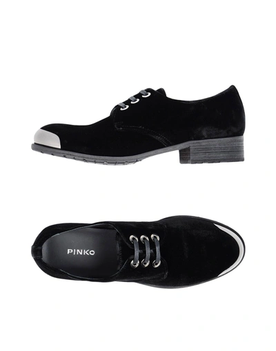 Shop Pinko Lace-up Shoes In Black