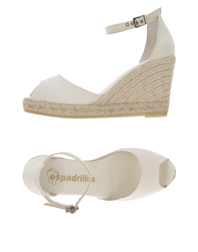 Shop Espadrilles Sandals In White