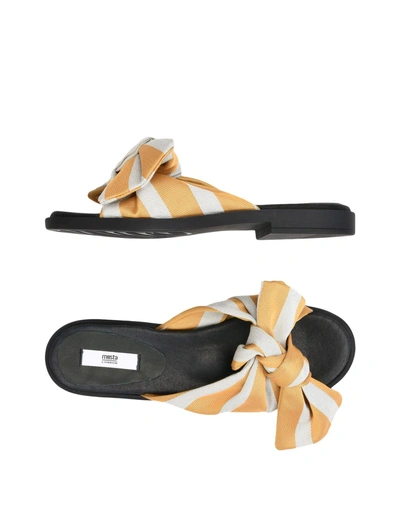 Shop Miista Sandals In Ocher