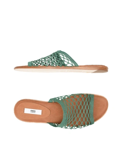 Shop Miista Sandals In Green