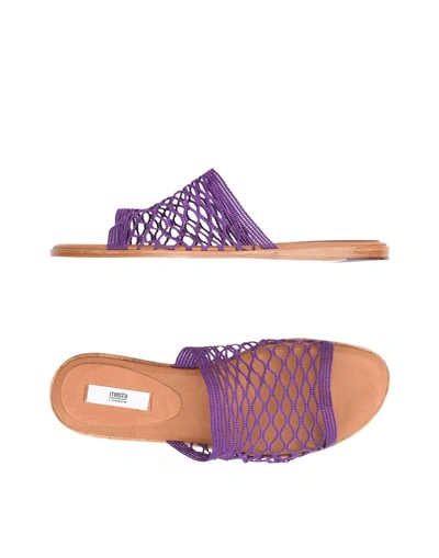 Shop Miista Sandals In Purple