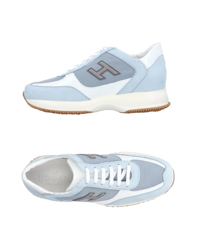 Shop Hogan Sneakers In Sky Blue