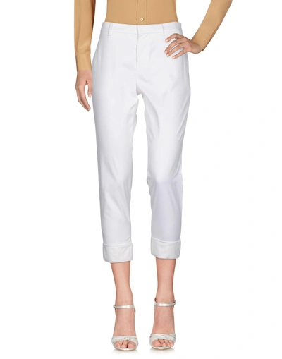 Shop Miu Miu 3/4-length Shorts In White