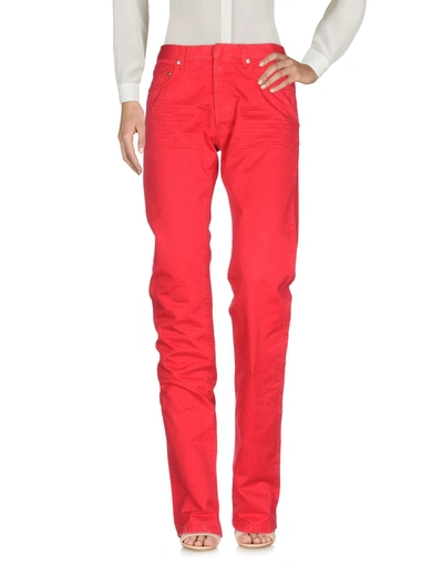 Shop Dior Casual Pants In Red