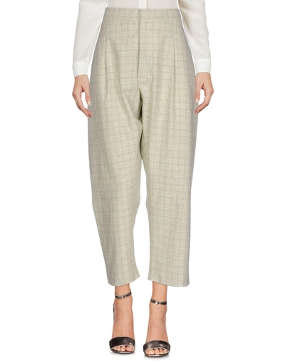 Shop Marni Casual Pants In Light Green