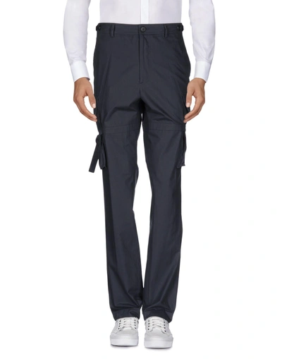 Shop Givenchy Casual Pants In Steel Grey