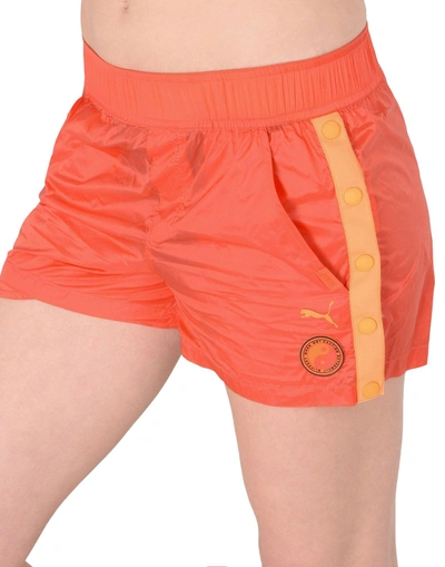 Shop Fenty X Puma Shorts In Orange