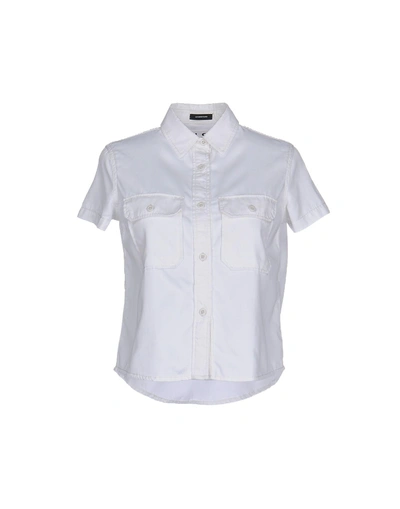 Shop Nlst Solid Color Shirts & Blouses In White