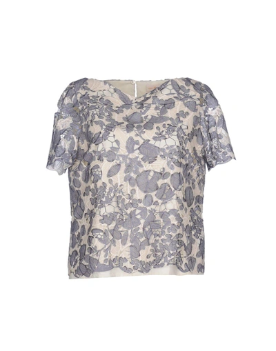 Shop Tory Burch Blouse In Beige