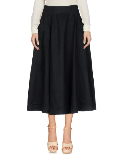 Shop Jw Anderson 3/4 Length Skirts In Black