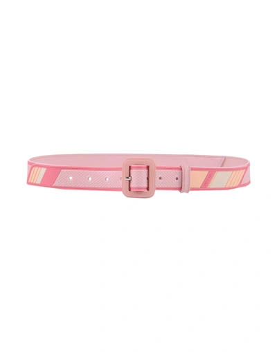 Shop Prada Regular Belt In Pink