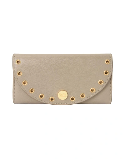 Shop See By Chloé Wallet In Dove Grey