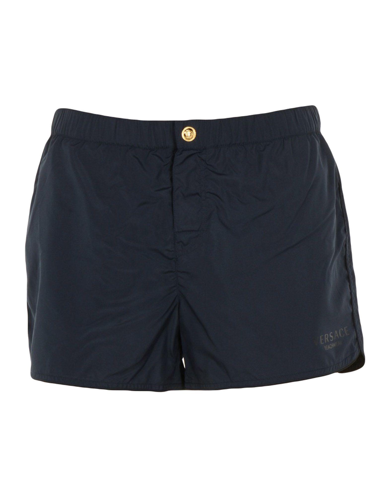 blue versace swim shorts