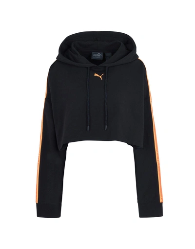 Shop Fenty X Puma Hooded Sweatshirt In Black