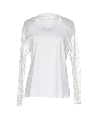 Shop Chloé Woman T-shirt White Size S Cotton, Viscose, Polyamide