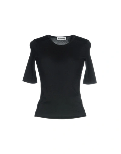 Shop Jil Sander T-shirts In Black