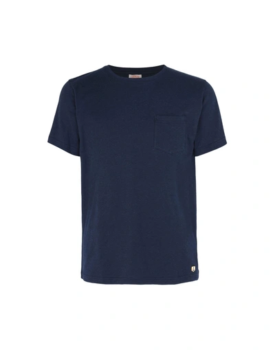 Shop Armor-lux T-shirt In Dark Blue