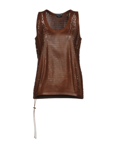 Shop Tom Ford Top In Brown