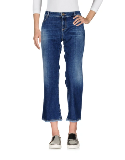 Shop Weekend Max Mara Denim Pants In Blue