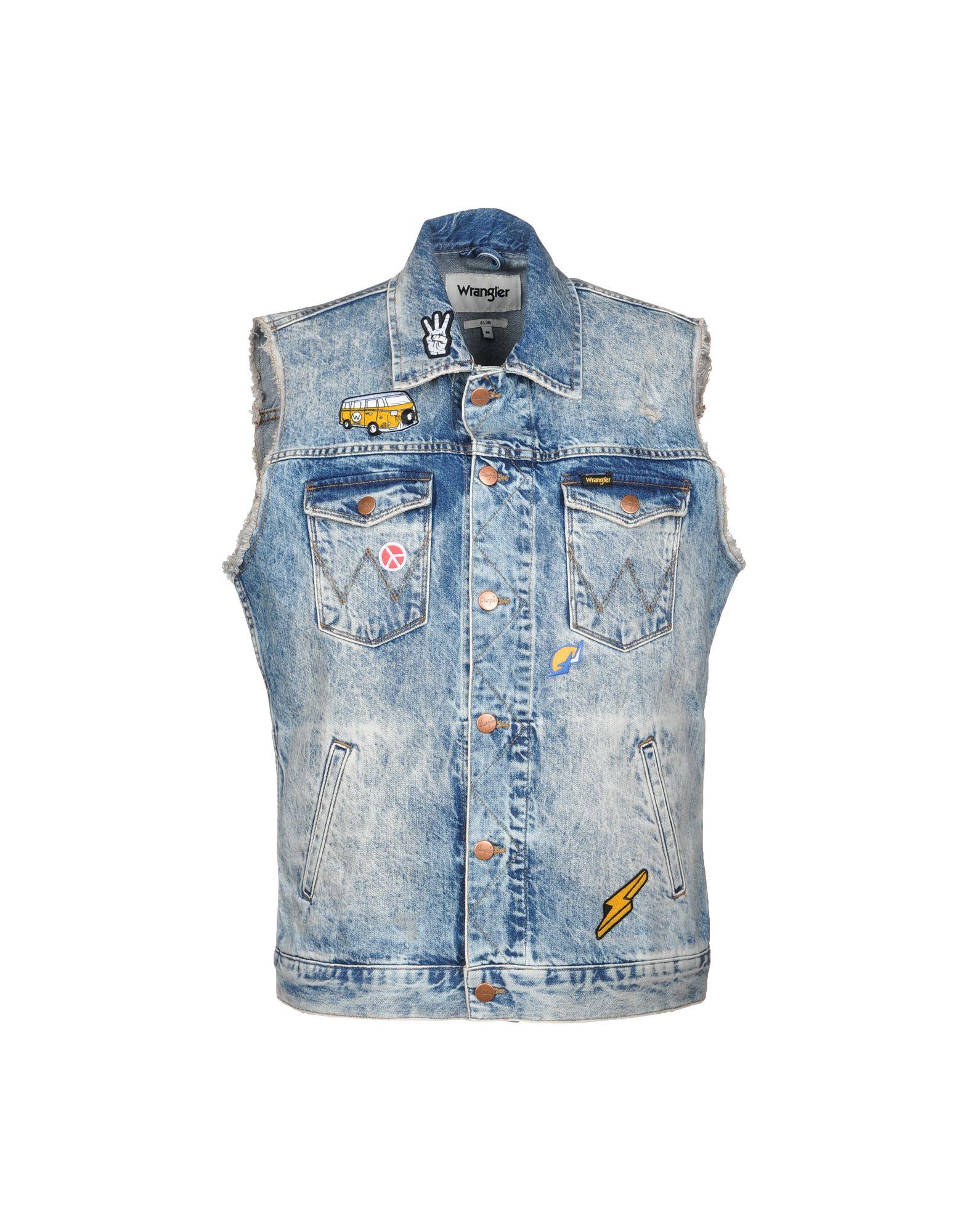 wrangler sleeveless denim jacket