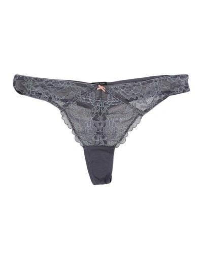 Shop Heidi Klum Intimates Thongs In Grey