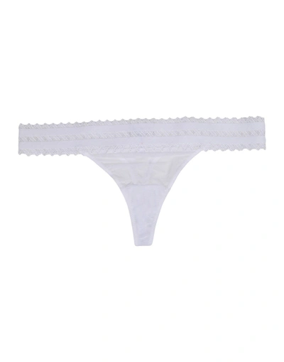 Shop La Perla Thongs In White