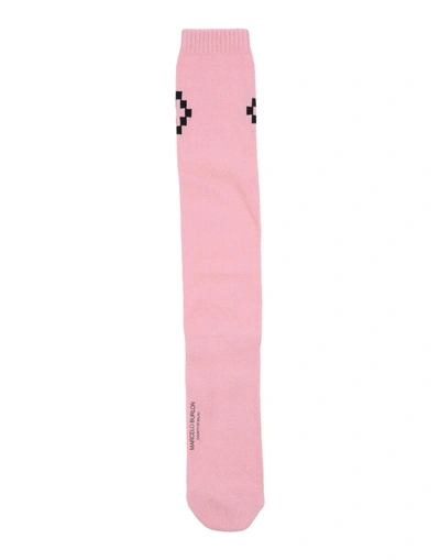 Shop Marcelo Burlon County Of Milan Short Socks In Pink