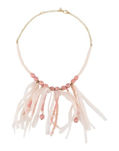 Shop Aglini Necklace In Light Pink