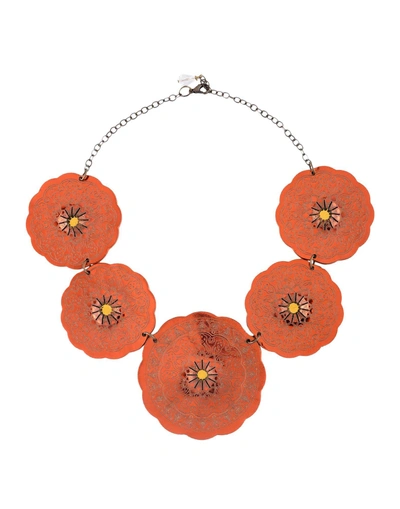 Shop Almala Necklace In Rust